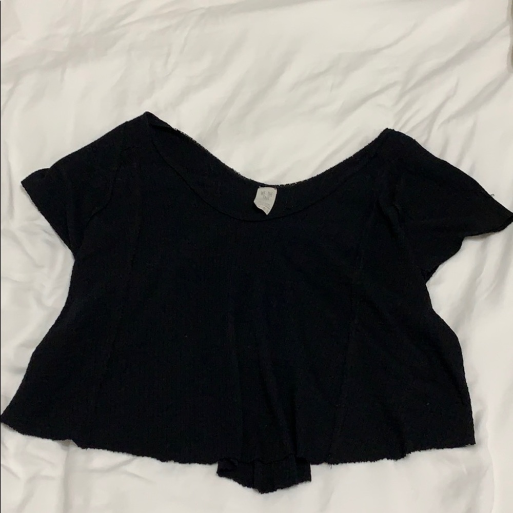 Free People black t-shirt